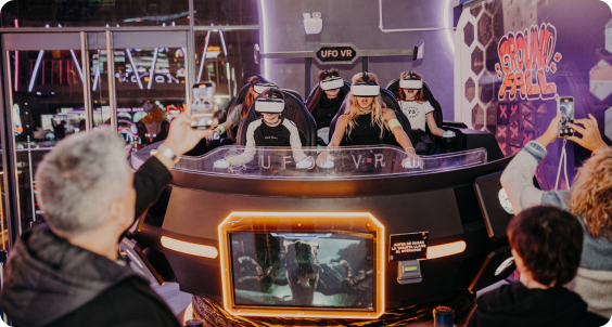 Experiencia de realidad virtual en cumpleaños Crucijuegos